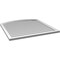 Ekena Millwork Arch Top Surface Mount PVC Gable Vent: Functional, w/ 2"W x 1-1/2"P Brickmould Frame, 40"W x 40"H GVPAR40X4002SF - alternate 3